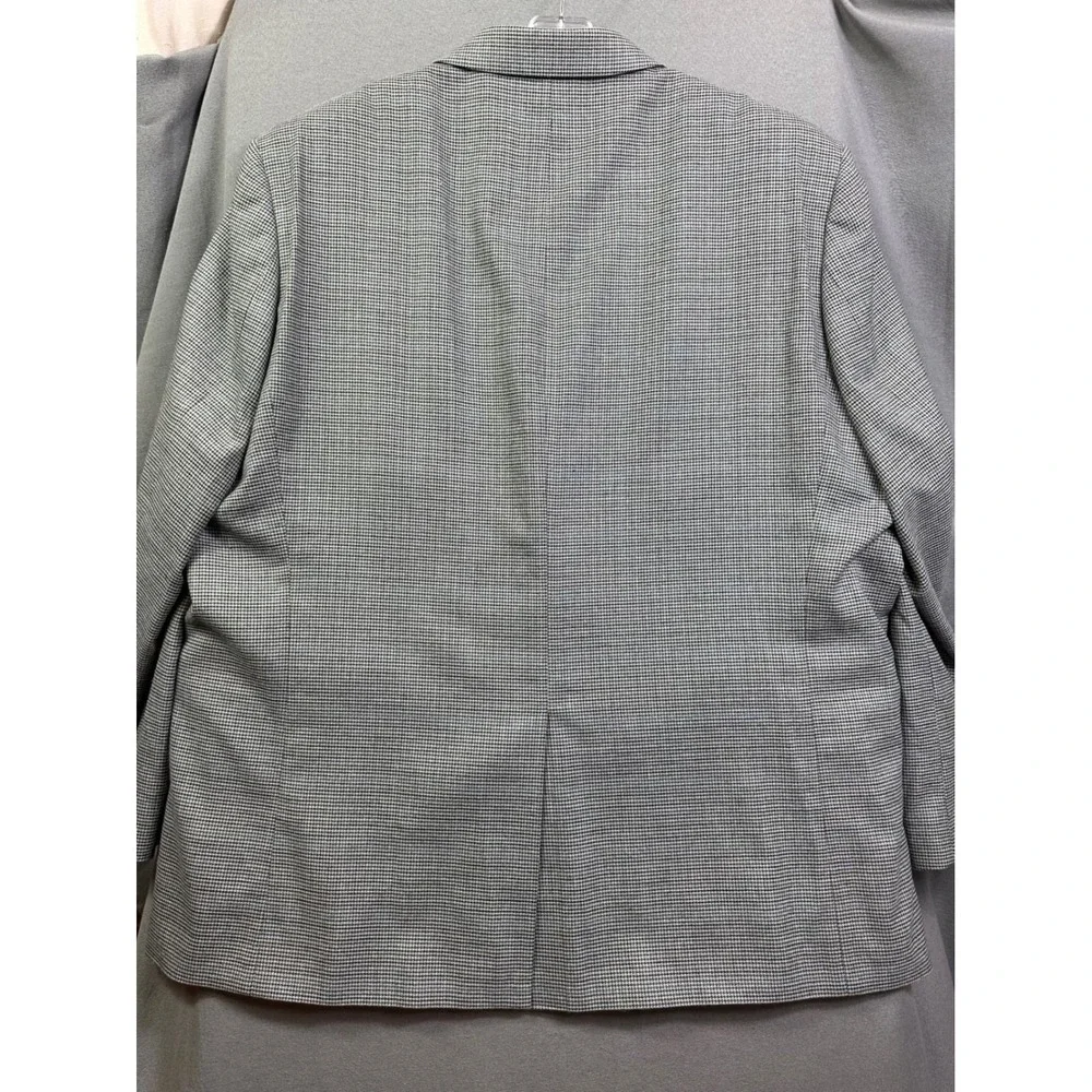 Lauren Ralph Lauren Men's 52L Blazer‎ Sport Coat Houndstooth Grey Black 52 Long
